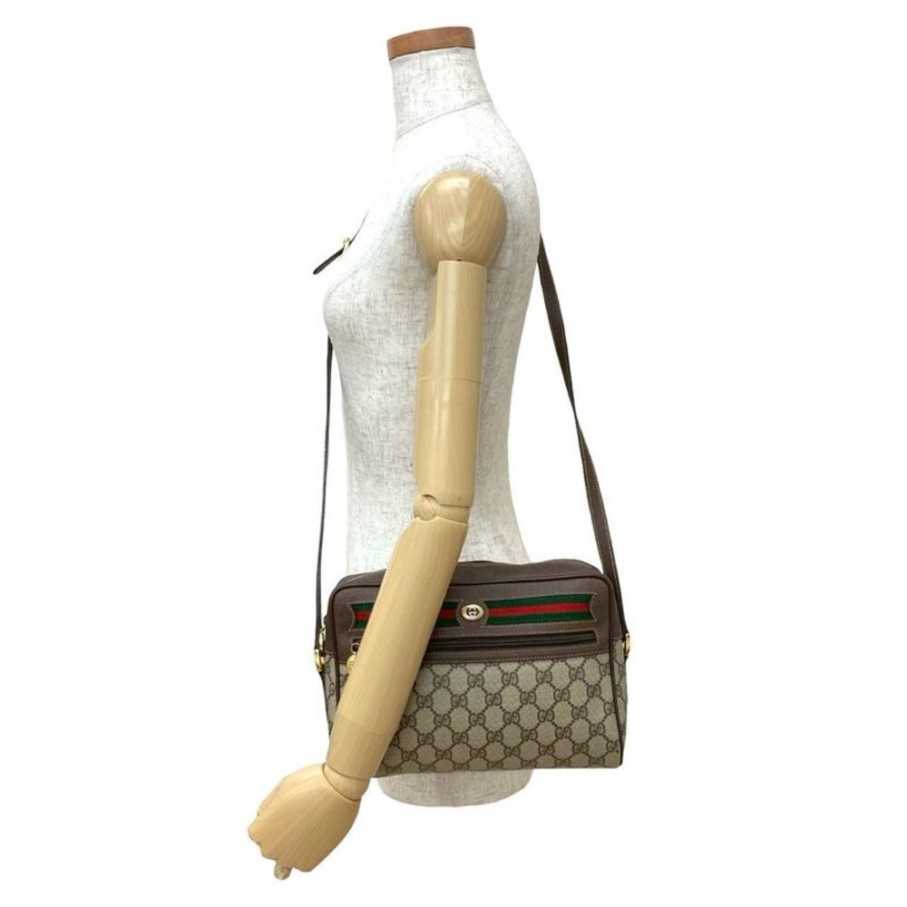 Gucci Old Gucci GG Logo PVC Leather Shoulder Bag - Picture 4 of 10
